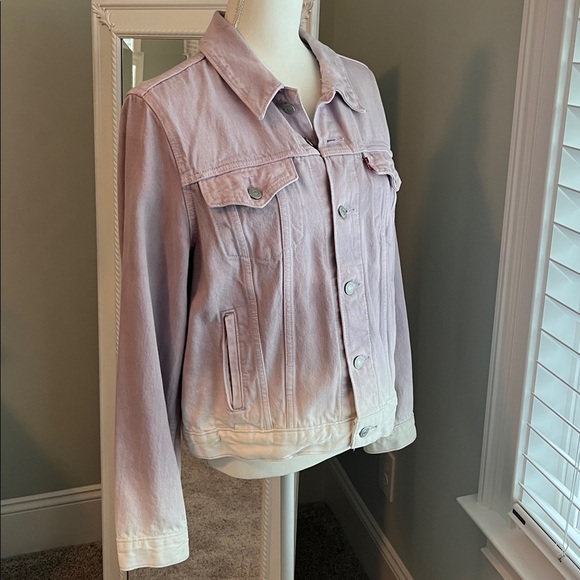 Levi’s Ombré lilac women’s Jean jacket, size XL. - Picture 3 of 10